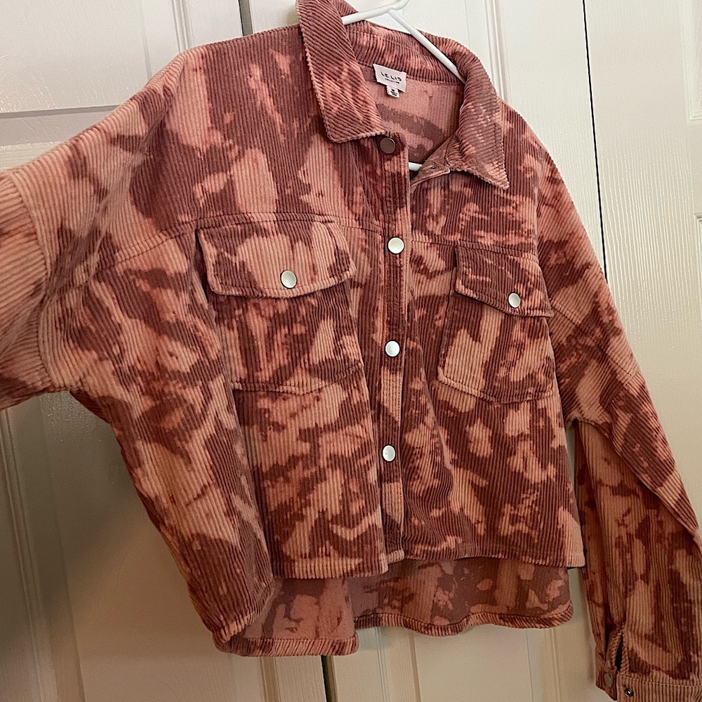 Corduroy cropped jacket